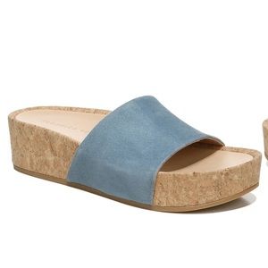NWOT Veronica Beard Dresdyn Platform Suede Slide - Sz 6